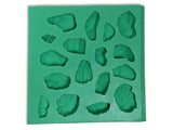 Giessform Silikonform Feldsteine Krippenbausteine Set 9